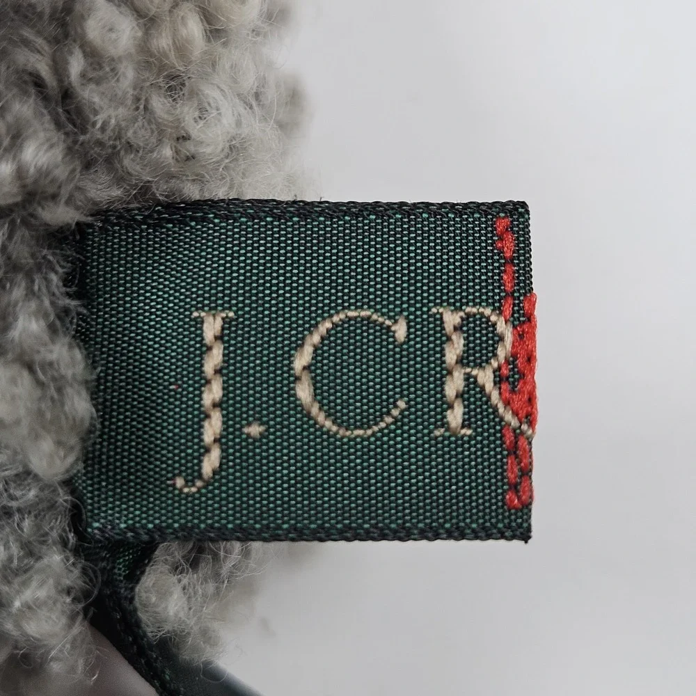 J. Crew Oarsman Gloves‎ Mens Large Black Lambskin Leather Wool Lined Winter Warm